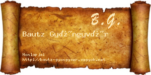 Bautz Gyöngyvér névjegykártya